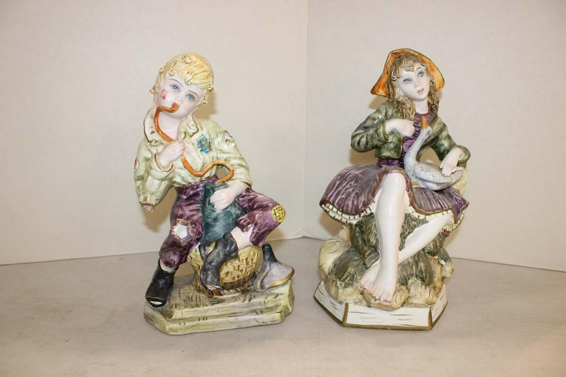 Pair of Italian porcelain figures (1 of 6)