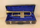 Vintage Heimer brass plated trumpet in case