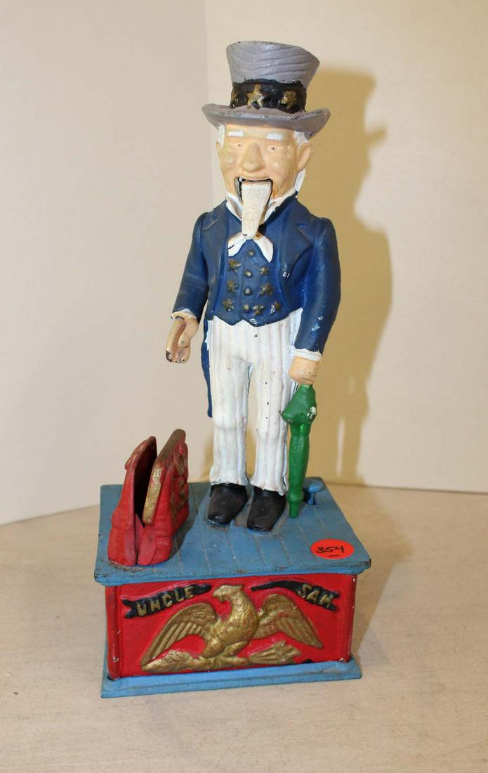 Uncle Sam mechanical Cast Iron bank (1 of 5)