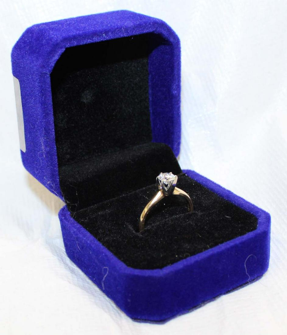 .46ct diamond and 14K yellow gold engagement ring size 5.5: .46ct diamond and 14K yellow gold engagement ring size 5.5