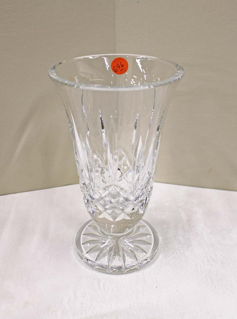 Waterford leaded crystal vase: Waterford leaded crystal vase approx. 5" diameter x 9" h