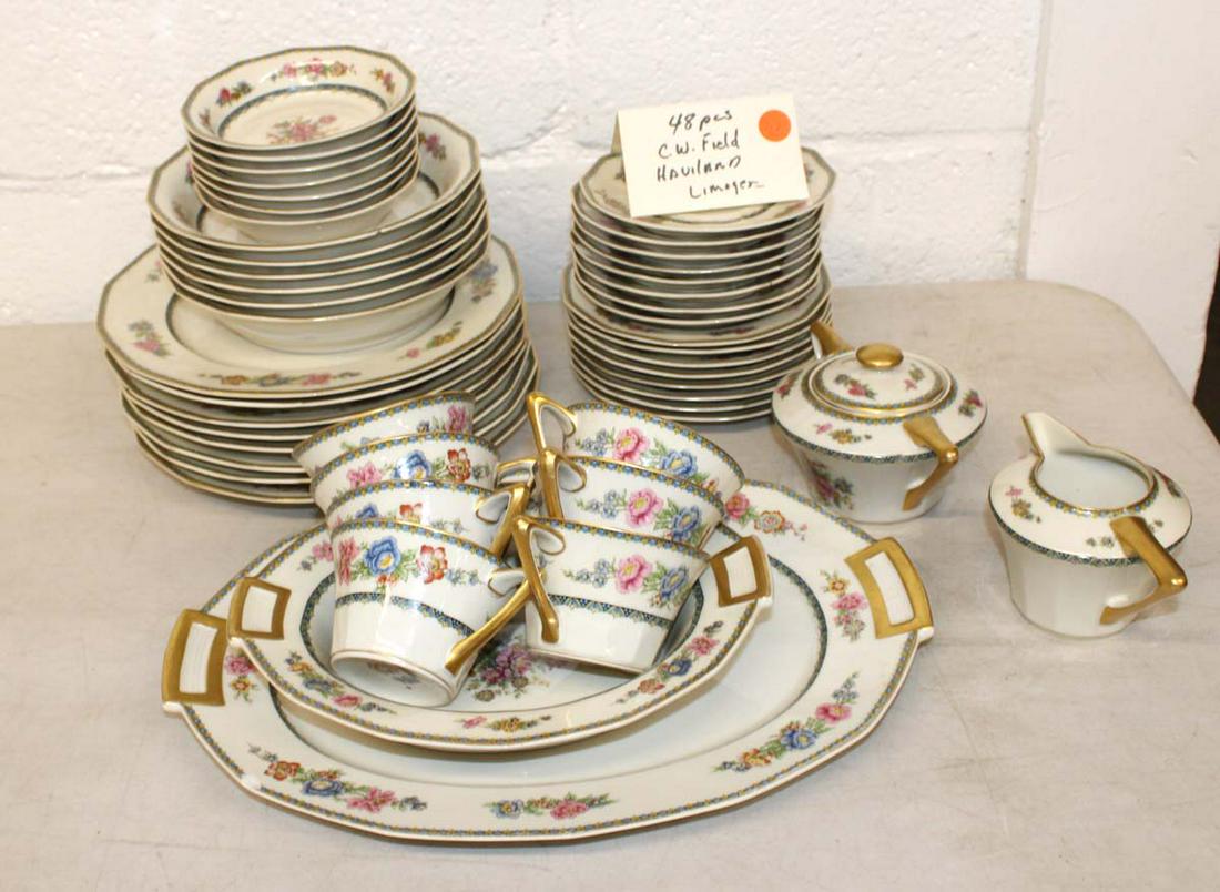 48pc CW Field Havilland Limoges Dinnerware set (1 of 5)