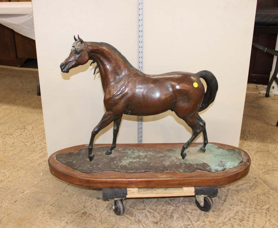 "Fire Wind" Shary B. Akers large bronze horse no. 6 of 15, limited edition, does have patina (1 of 6)
