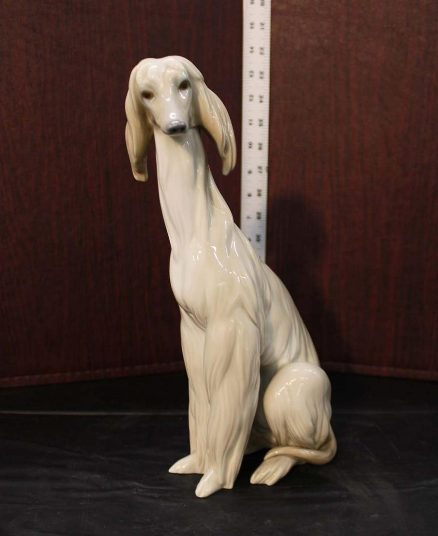 Vintage Lladro porcelain figurine of Afghan hound dog (1 of 5)