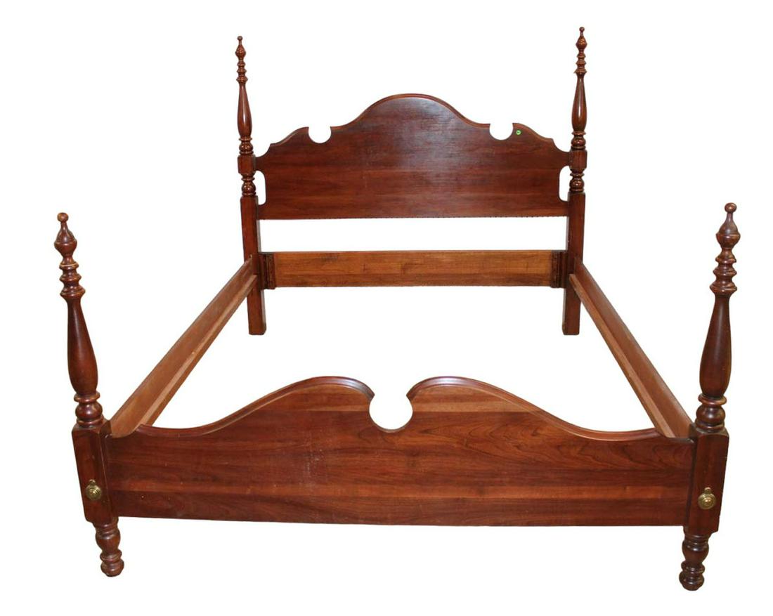 Jamestown Sterling cherry Queen/Full size bed with rails (1 of 5)