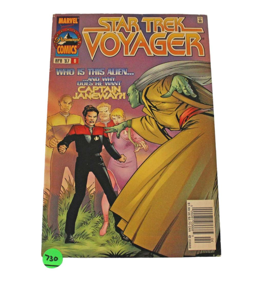 Star Trek Voyager Graphic Novel/Comic Book: Star Trek Voyager Graphic Novel/Comic titled " Who is this alien…and why does he want Captain Janeway"