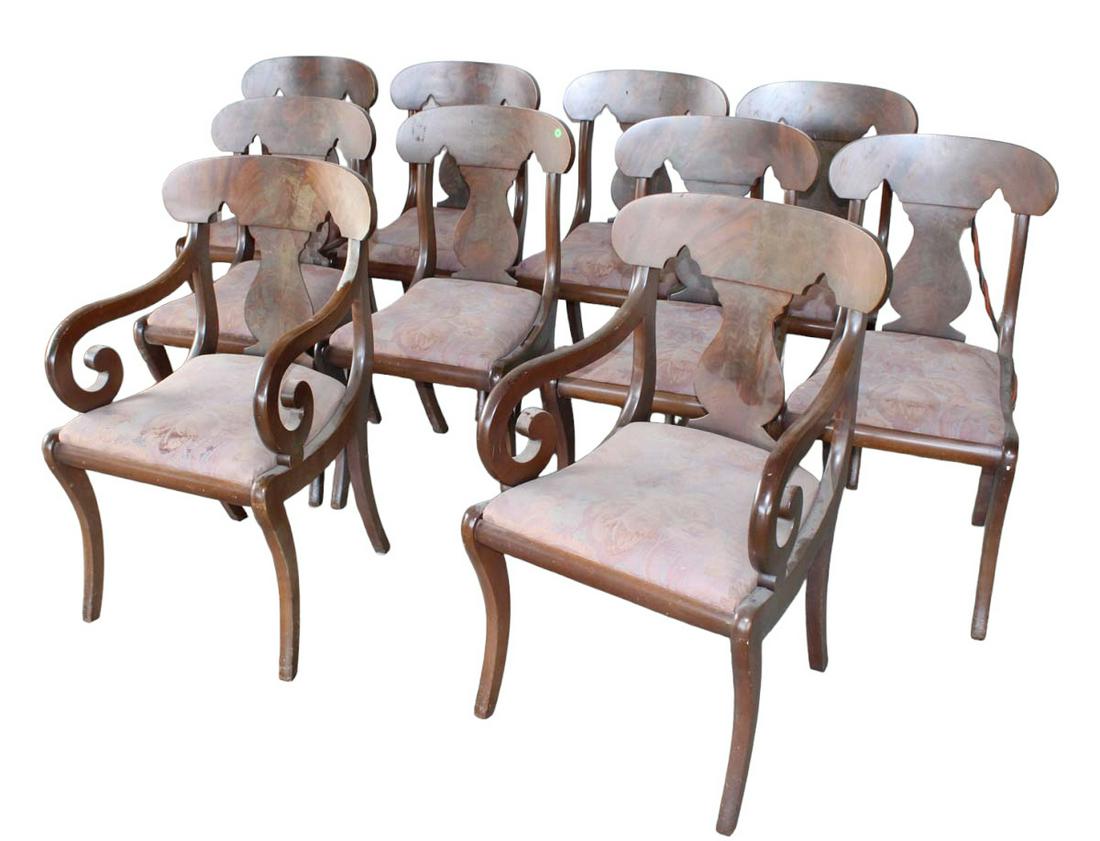 Set of 10 Old Dominion by Kittinger dining room chairs (1 of 6)