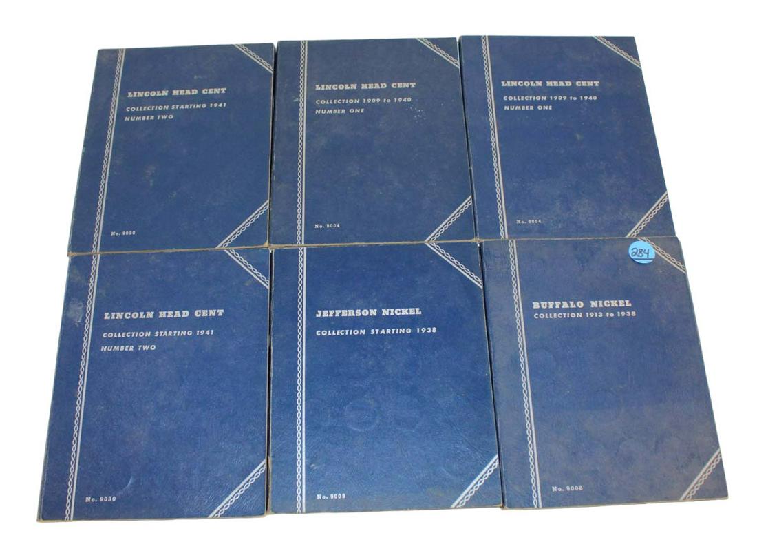 6 coin collection books NOT Complete (1 of 4)