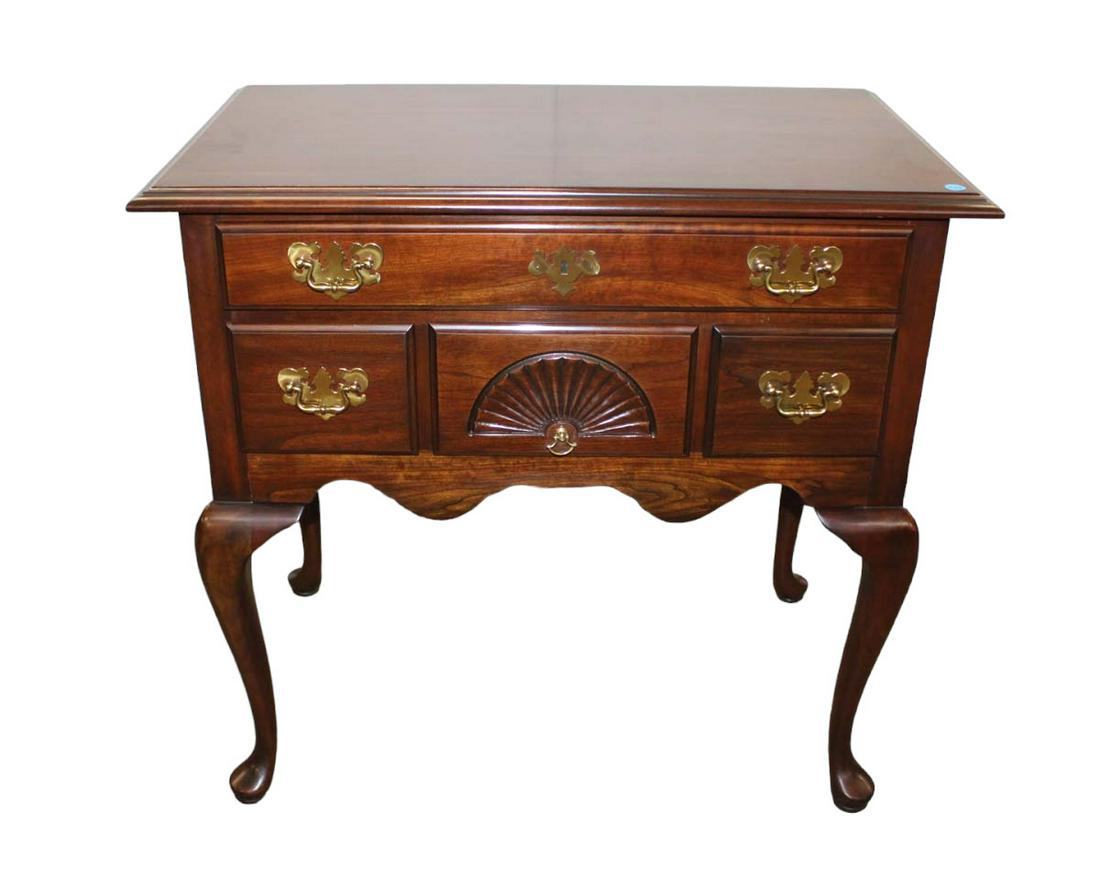 Harden solid mahogany queen Anne shell carved 4 drawer low boy (1 of 6)