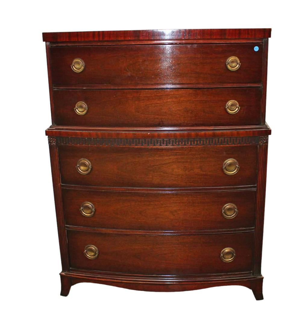 Vintage mahogany Kent Coffey Statton collection 5 drawer high chest (1 of 6)