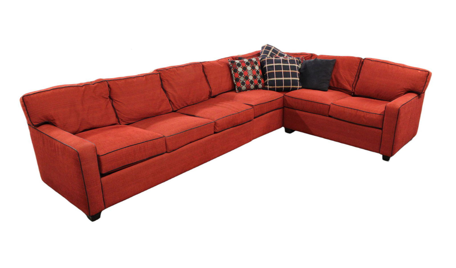 Sherrill 4pc. modular sectional sofa, queen sleeper, with decorator throw pillows, awesome, (1 of 14)