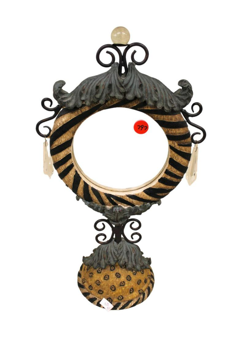 Decorative table top mirror, 16"h x 9"l x 5"w (1 of 3)