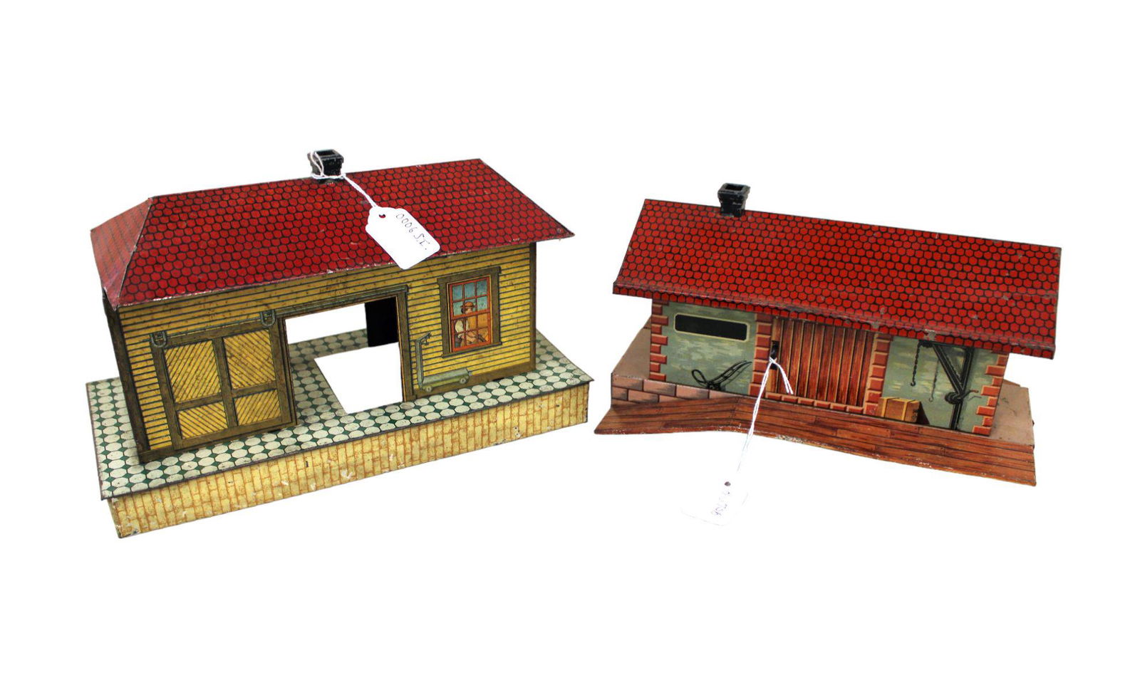2 model train houses, Ives 115 and a made in West Germany (1 of 2)