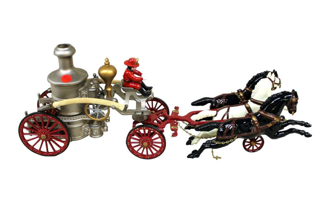 Vintage cast iron Fire Horse buggy (1 of 3)