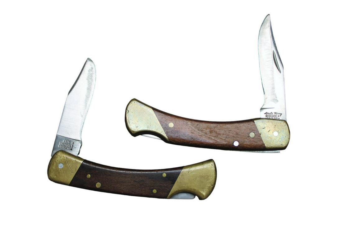 2 knives, Schrade knife, Frontier knife (1 of 2)