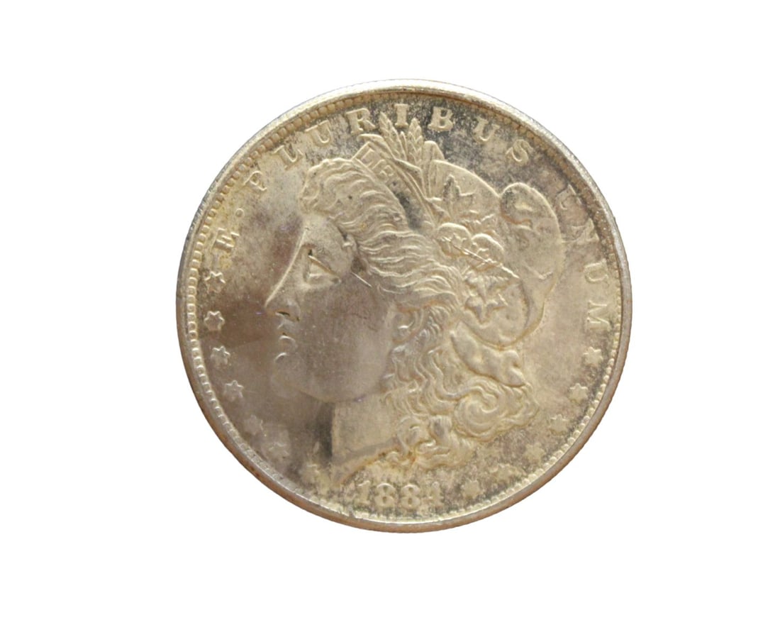 1884 US Morgan silver dollar (1 of 3)