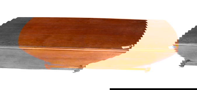 Vintage Stickley coffee table, solid cherry, gate leg, drop side: Vintage Stickley solid cherry gate leg drop side coffee table, original finish, structurally sound and in good condition, 60"l x 18"w x 16"h, opens to 42"
