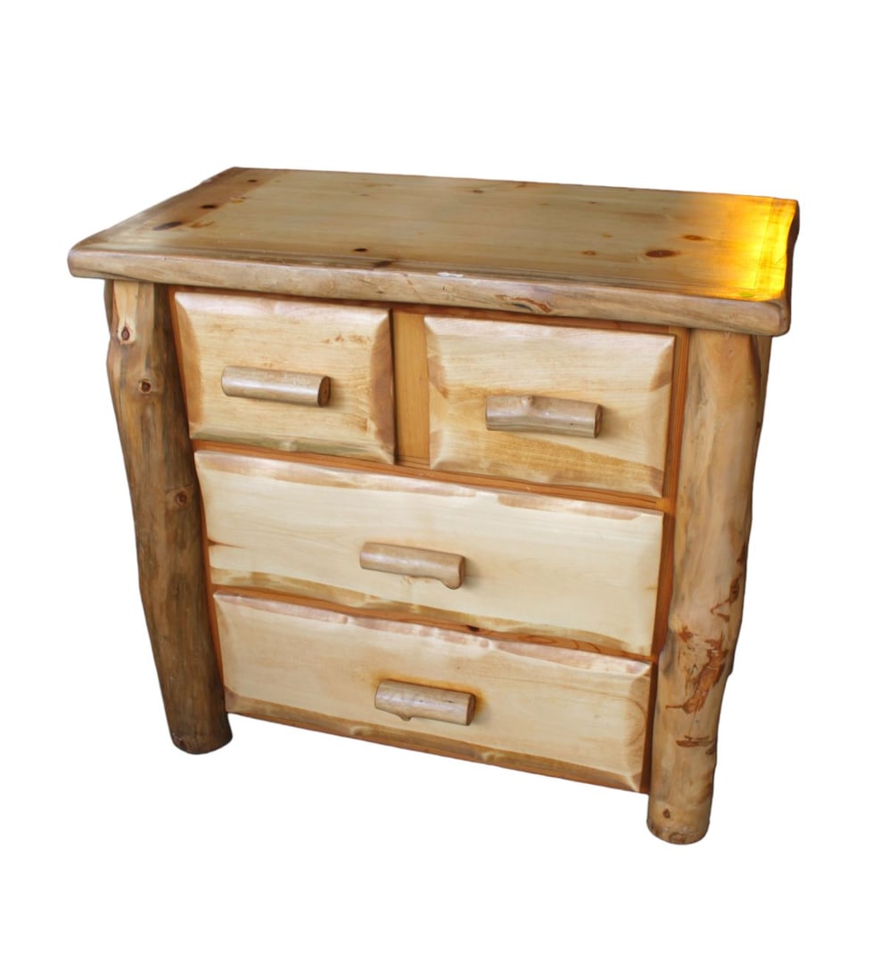 Cool chest, rustic, handmade from trees, Adirondack style, 4 drawer (1 of 3)
