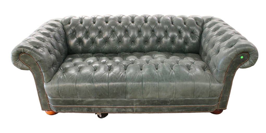 Hancock And Moore Leather Chesterfield Even Arm Sofa