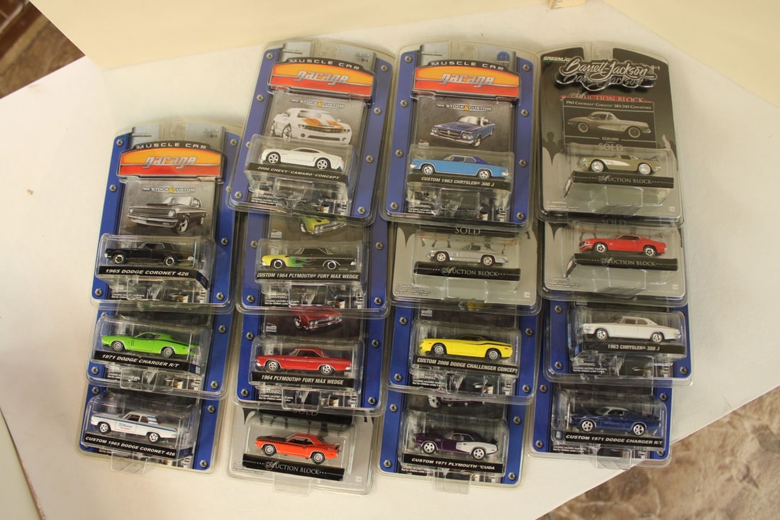 15 Barrett-Jackson Auction Block Cars, original packaging not opened: 15 Barrett-Jackson Auction Block Cars, original packaging not opened