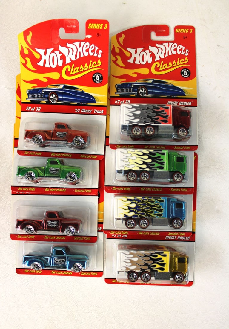 8 Hot Wheel Classic Series 3, original packaging not opened (1 of 2)