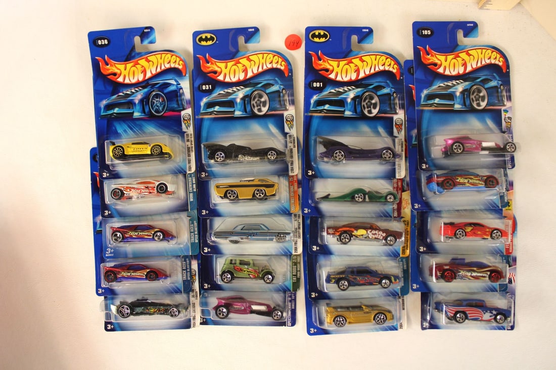 20 mixed series Hot Wheels, original packaging not opened: 20 mixed series Hot Wheels, original packaging not opened