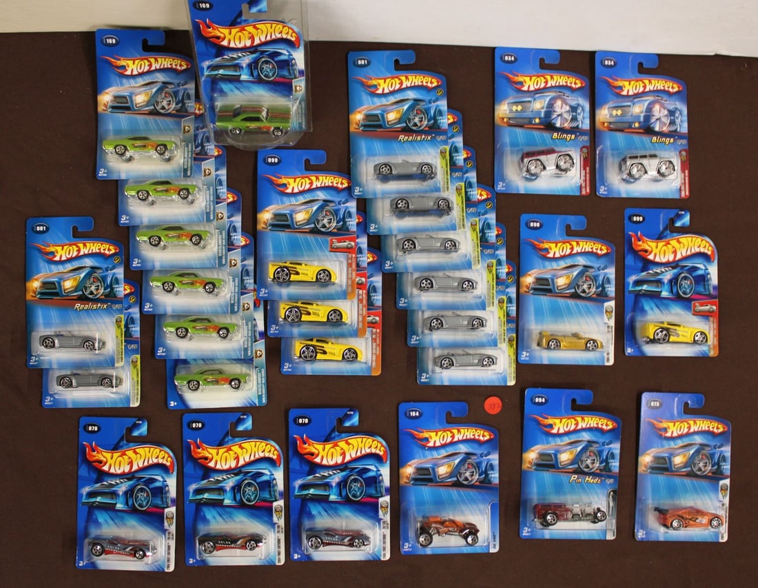 28 Hot Wheels mixed series, unopened (1 of 3)