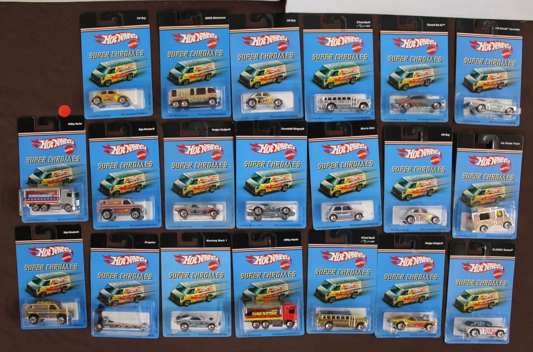 20 Hot Wheels, Super Chrome Series, unopened: 20 Hot Wheels, Super Chrome Series, unopened