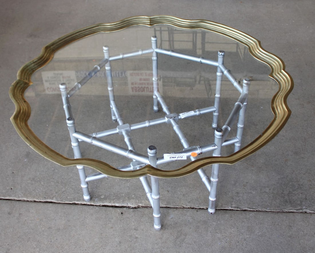 Vintage 2 Part Octagon Base Coffee Table (1 of 1)