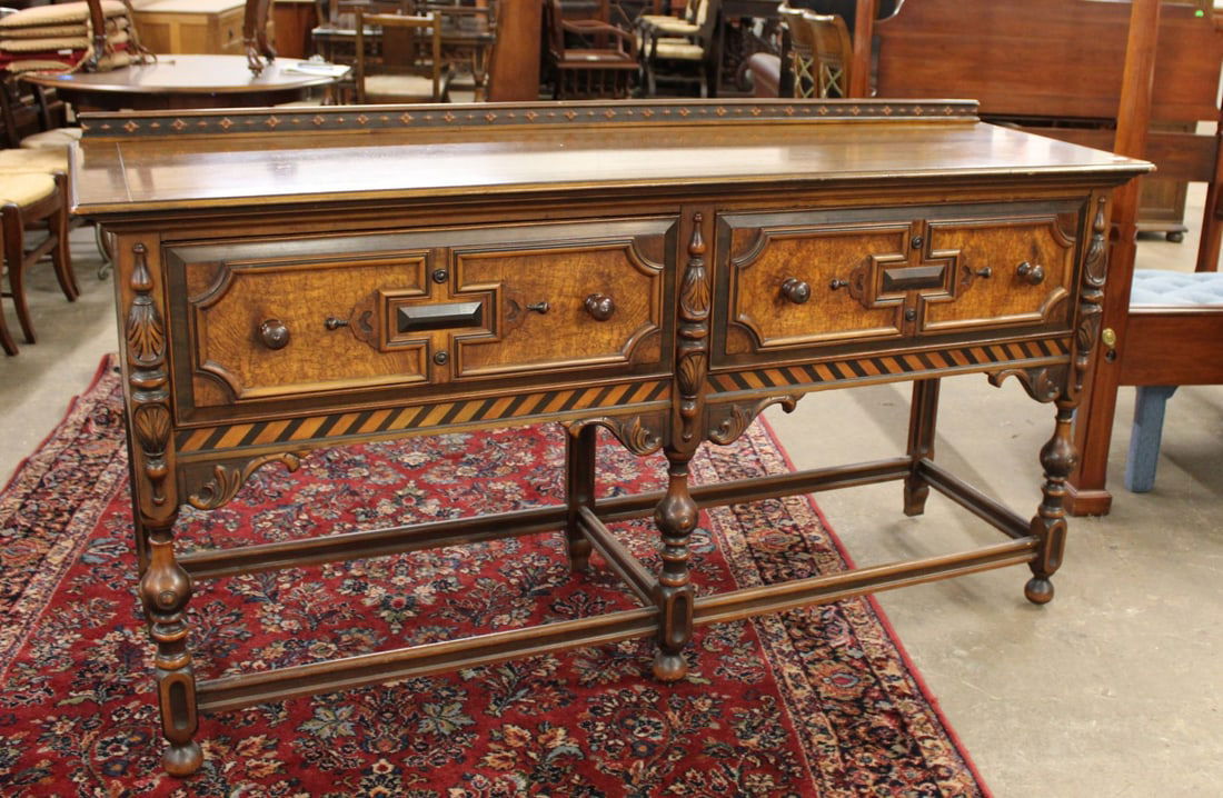 Berkey & Gay Antique Two Tone Buffet, flatware tote, original finish (1 of 11)