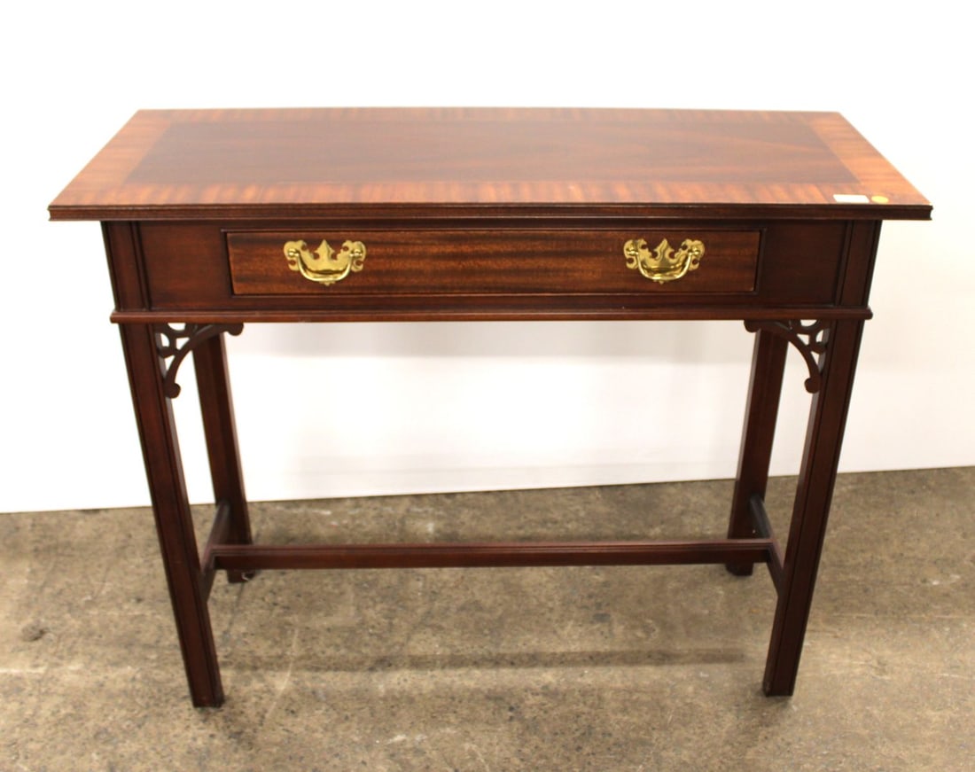 Councill Furniture burl mahogany console table (1 of 6)