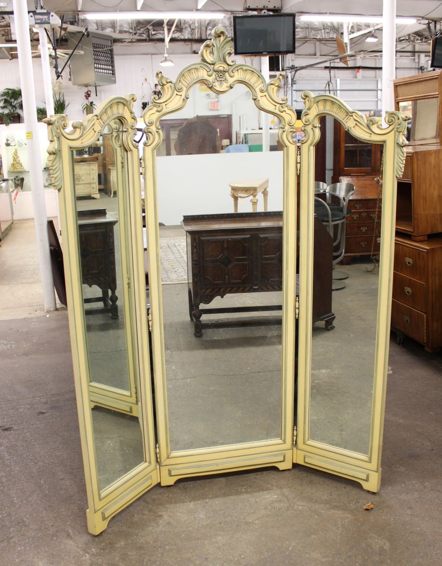 Vintage Italian style bi fold full length dressing mirror (1 of 5)