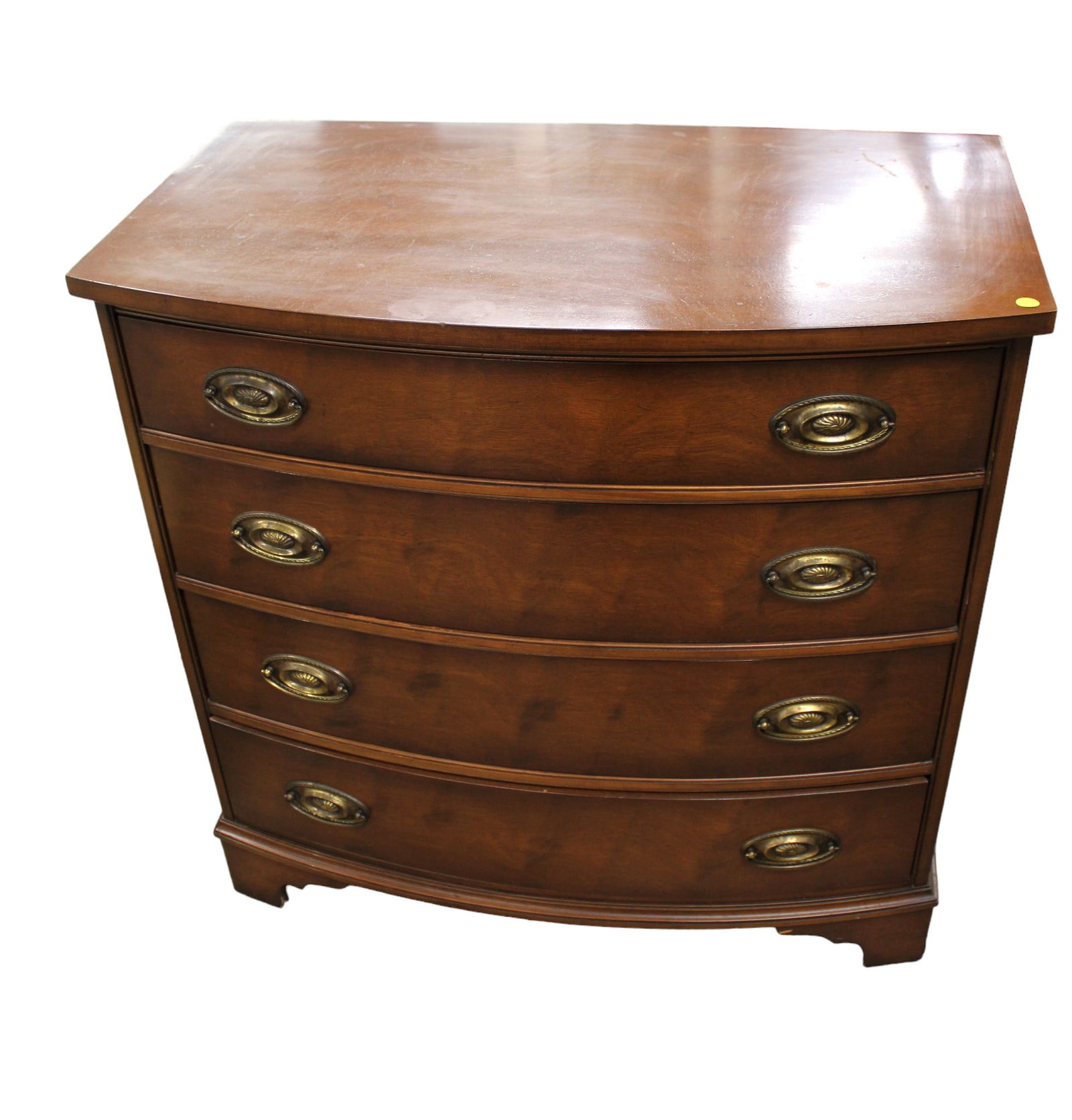 Vintage Morganton mahogany bachelors chest, 4 drawer, structurally sound & good condition with some (1 of 4)