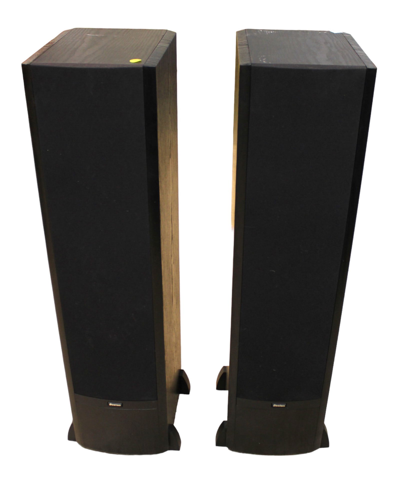 Pair Of Boston Vr1 Tower Speakers In The Black Finish, Structurally