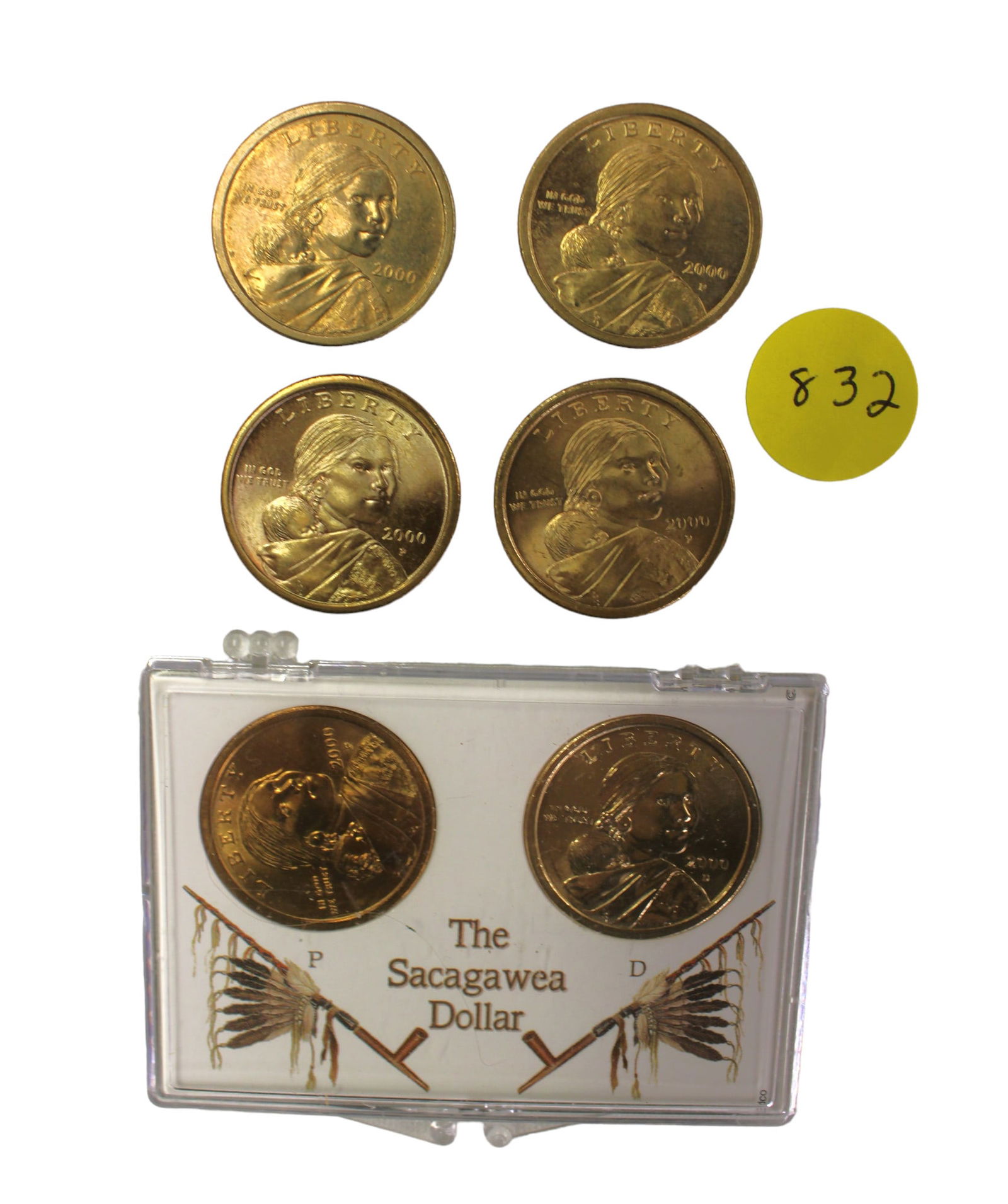 6 Sacagawea US Dollars $1 coins (1 of 3)