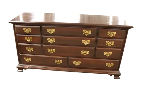 Harden solid mahogany 11 drawer low chest