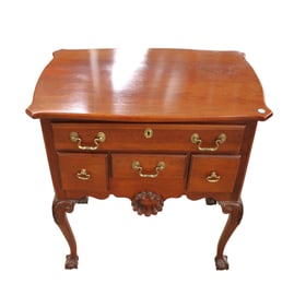 Nice Link Taylor Heirloom low boy, solid mahogany, 4 drawer, ball and claw