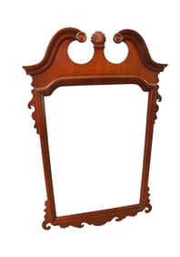 Traditional mahogany beveled mirror, Chippendale style