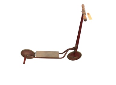Antique scooter with kick stand, original