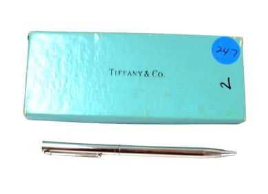 Tiffany sterling silver Pen in box, with cartridge and working as should
