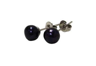 1.70ct star sapphire earrings in sterling