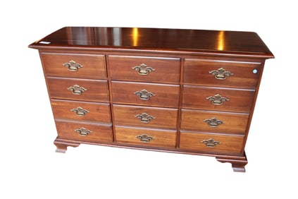 Young Hinkle solid cherry 12 drawer low chest