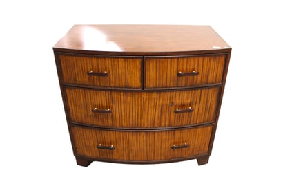 Ethan Allen decorator chest in the walnut finish with bamboo front drawers