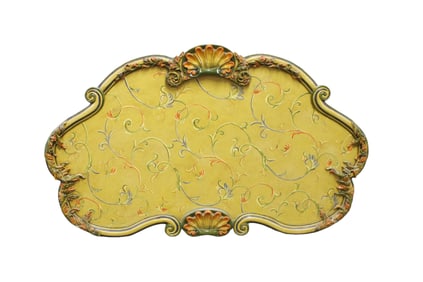 Oriental accent Winterthur paint decorated wall art