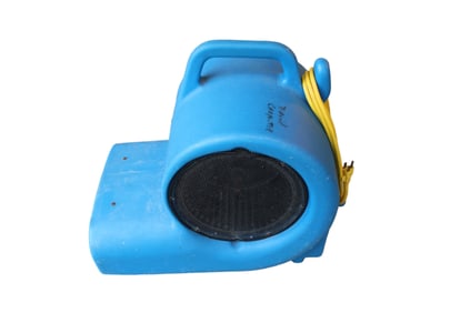 Commercial air mover floor dryer.