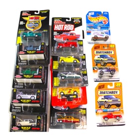 Lot of 13: 10 Racing Champions, 1 Hot Wheels & 2 Match boxes (unopened)