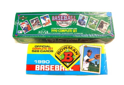 1990 Pro Edition complete set & 1990 Bowman Edition set (both unopened)
