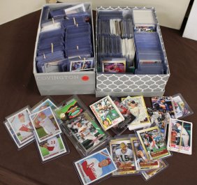 2 Shoe Boxes Filled Baseball Cards, A Lot Of Phillies