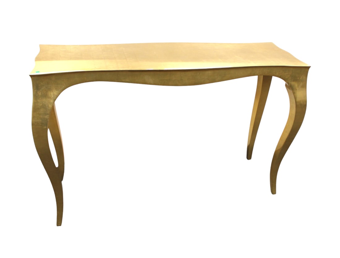 NEW Lisa console table in the foil light bronze finish by Alden Parkes Inspired Designs (1 of 5)