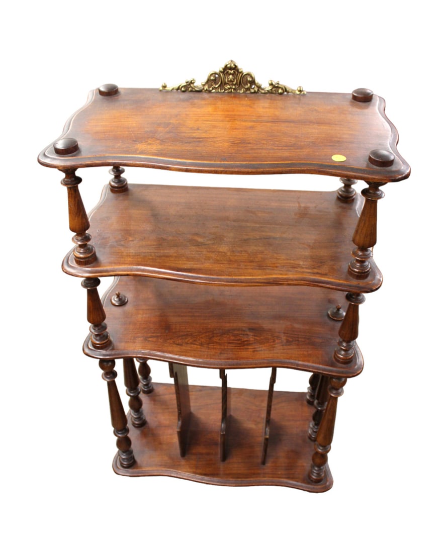 Antique rosewood 3 tier stand (1 of 5)